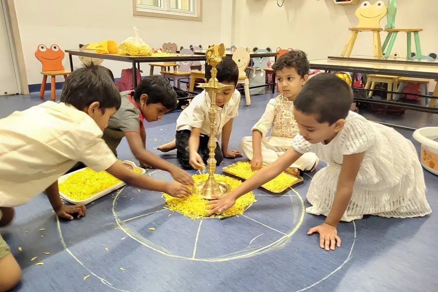 onam celebrations 2024 image - Yuvabharathi Nursery